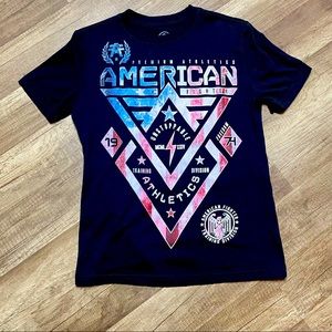 Boys Size Medium American Fighter Black Tee
